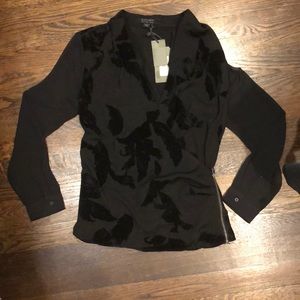 All saints front wrap blouse NWT